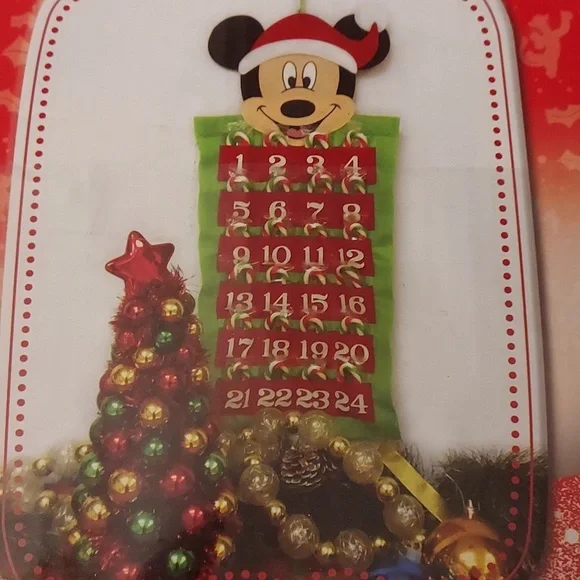 Disney | Holiday | Nwt 9 Advent Calendar Slots To Place Gifts 1 24 Days To  Christmas No Candy | Poshmark